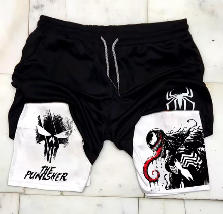 Marvel Gym Venom Shorts