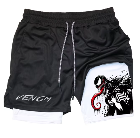 Marvel Gym Venom Shorts
